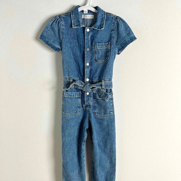 Kids Denim Jumpsuit - Picture 1 of 9